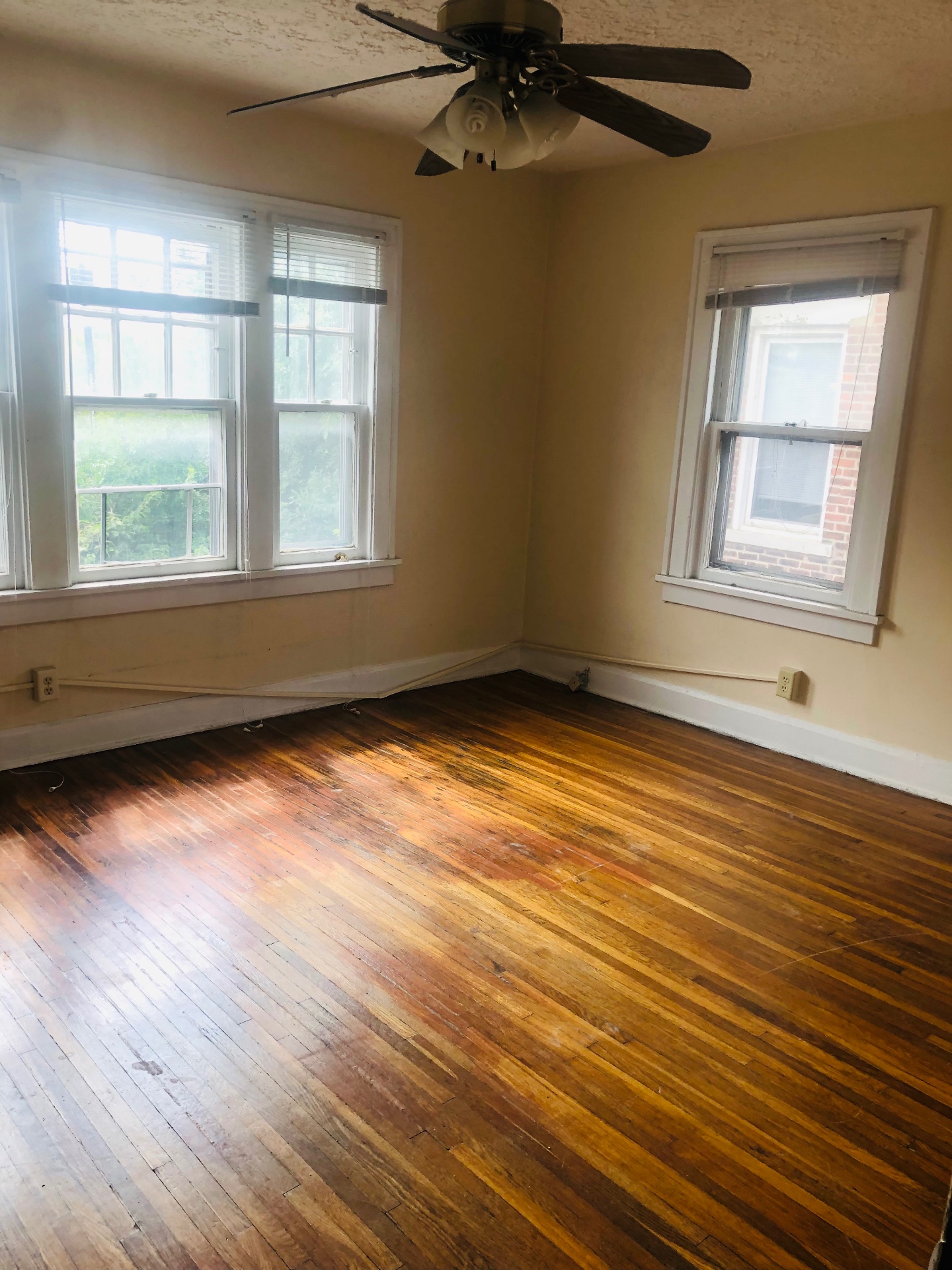2155 N 4th St. corner bedroom with large windows and hardwood floors