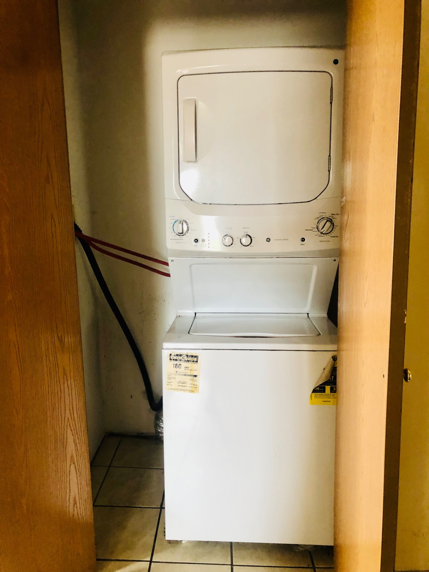 77 E Patterson Ave. in-unit stacked washer and dryer in dedicated closet