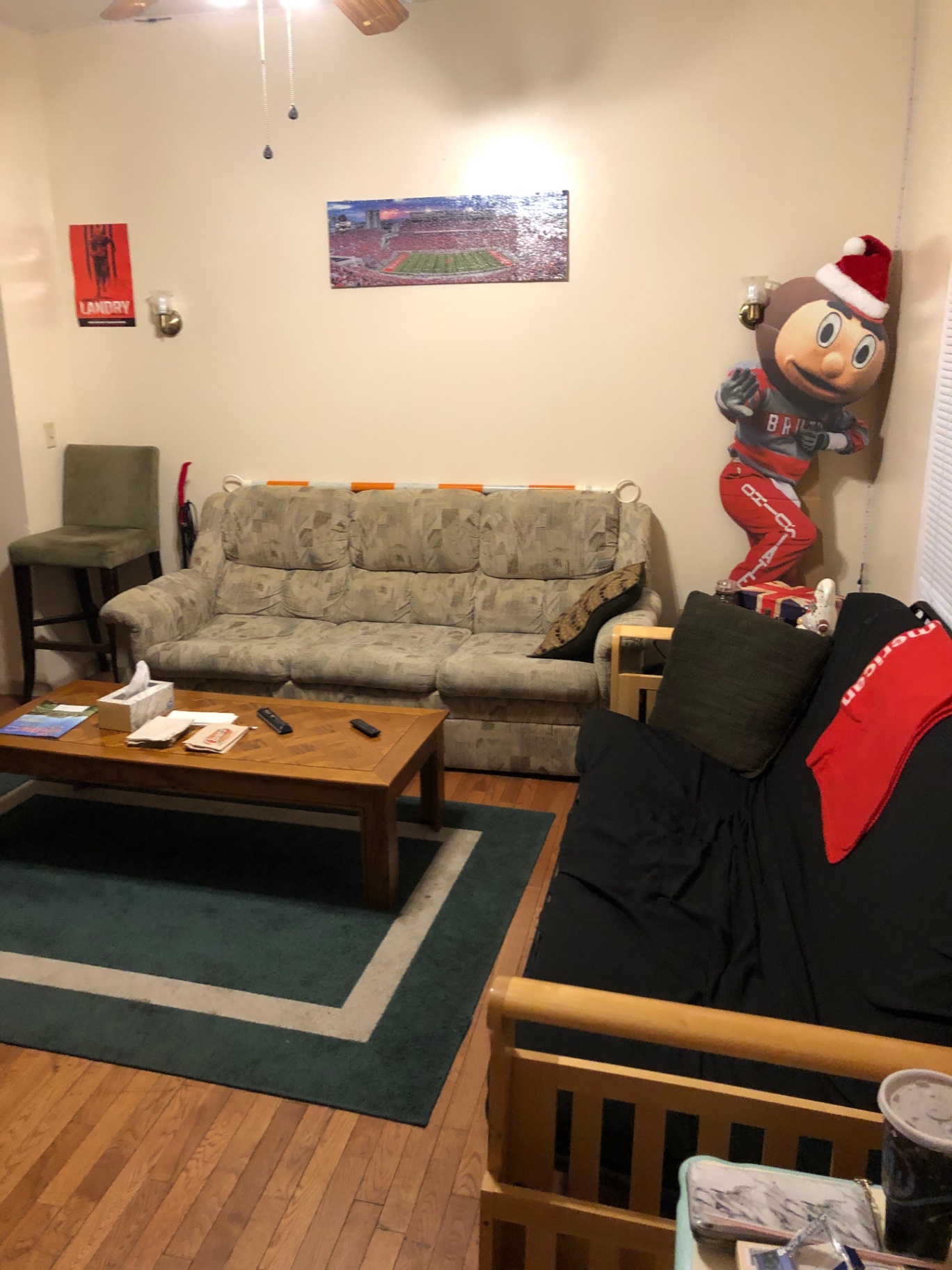 77 E Patterson Ave. furnished living room with hardwood floors and seating area
